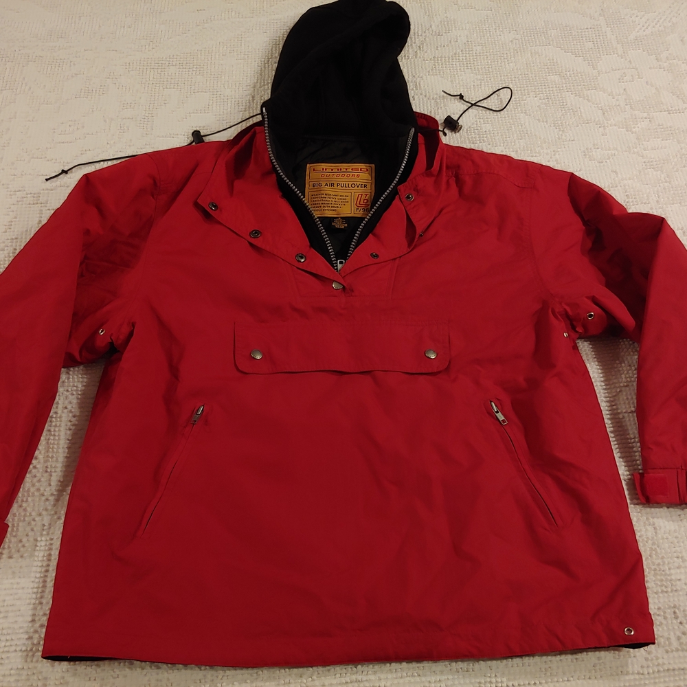 The Limited Red Windbreaker Jacket